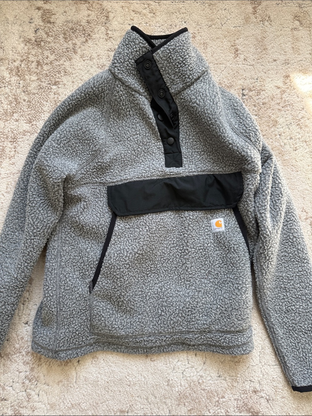 Carhartt Womens Gray Sherpa Pullover